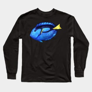 Cozy Blue Tang Long Sleeve T-Shirt